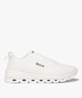 baskets homme unies en mesh a semelle ajouree - slazenger blanc standard baskets et tennis