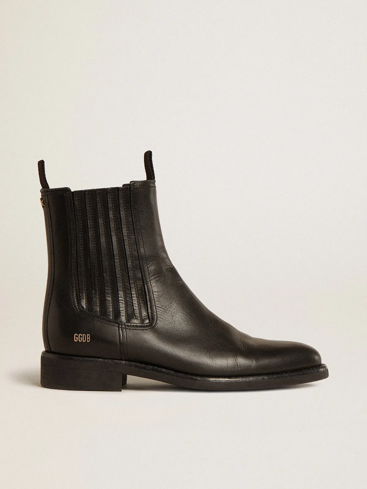 Bottines Chelsea pour homme en cuir noir | Golden Goose
