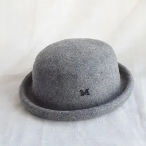 Chapeau melon en feutre de laine