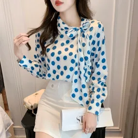 Chemisier Mousseline Soie Occidental Mode Pois