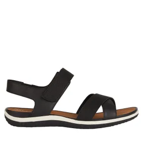 GEOX Sandales Vega Femme Noir