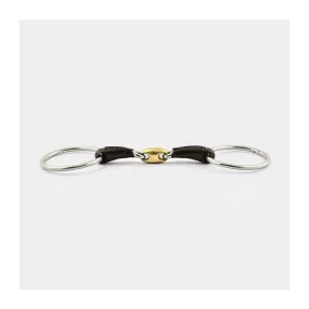 JUMPIN - Mors 2 anneaux en cuir double brisure