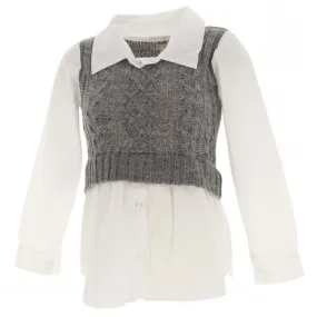 Nell Pull chemise gris lady