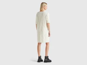 Robe en maille à losanges