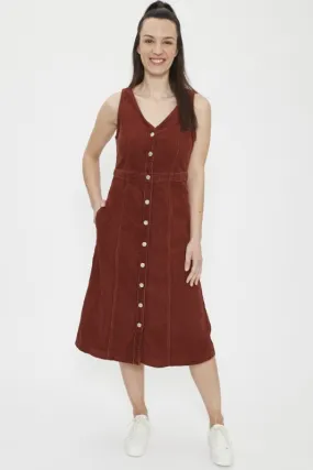 Robe en velours côtelé