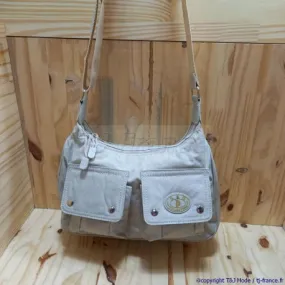 Sac bandoulière souple en nylon multi poches - S&G Collection 708x