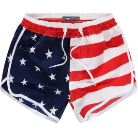 Short Bain Drapeau USA Femme