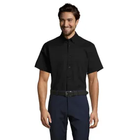 Sol's - Chemise homme en twill de coton manches courtes BROOKLYN