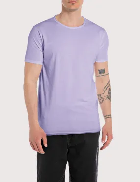 T-Shirt Homme Manches Courtes Col Rond Lavande