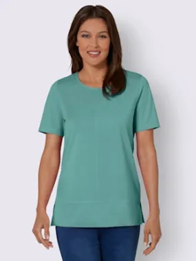 T-shirt à manches courtes coupe longue