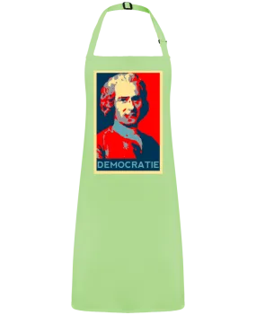 Tablier Jean-Jacques Rousseau - Démocratie par  Hémipléjik