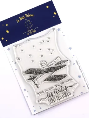 Tampon transparent Le Petit Prince dans son Avion - N/A