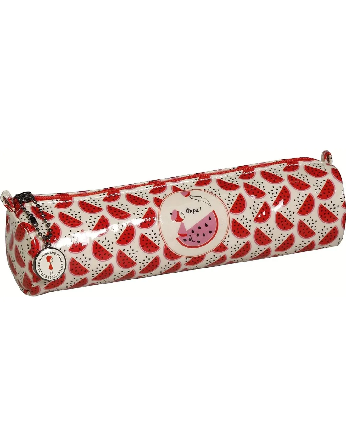 Trousse Ronde NINA Brillante Bleu 21 cm